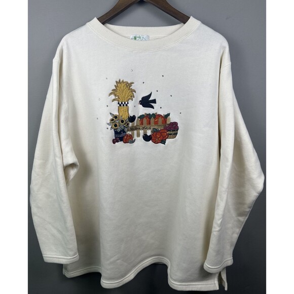 Quacker Factory Sweaters - Quacker Factory Vintage Fall Harvest Sweater Women Size 2X